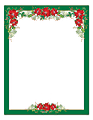 Great Papers! Poinsettia Valance Letterhead, 80 Ct