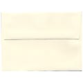 JAM Paper® Booklet Invitation Envelopes, A6, Gummed Seal, Strathmore, Natural White Wove, Pack Of 25