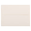 JAM Paper® Booklet Invitation Envelopes, A7, Gummed Seal, Wove Finish, Strathmore Natural White, Pack Of 25 1 thumbnail image