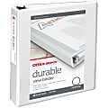 Office Depot® Brand Durable View 3-Ring Binder, 2" Round Rings, White 1 thumbnail image