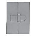 Eccolo™ Latch Journal, 6" x 8", Ruled, Black/Gray