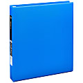 Office Depot® Brand Heavy-Duty 3-Ring Binder, 1" D-Rings, 49% Recycled, Blue