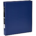 Office Depot® Brand, Heavy-Duty 3-Ring Binder, 1" D-Rings, 49% Recycled, Navy 1 thumbnail image