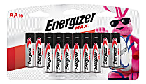Energizer® Max® AA Alkaline Batteries, Pack Of 16