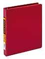 Office Depot® Brand Heavy-Duty 3-Ring Binder, 1" D-Rings, 59% Recycled, Dark Red