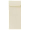 JAM Paper® #10 Policy Envelopes, Gummed Seal, Strathmore Natural White, Pack Of 25
