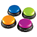 Learning Resources Plastic Answer Buzzers, 3-1/2", Assorted Colors, Pack Of 4 Buzzers
