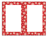 Great Papers! Masterpiece Studios 2-Up Holiday Invitations, Snowy Flakes, 8 1/2" x 5 1/2", Pack Of 50 1 thumbnail image