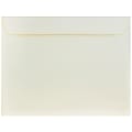 JAM Paper® Booklet Strathmore Wove Envelopes, #13", Gummed Seal, Strathmore Natural White, Pack Of 25 1 thumbnail image