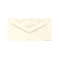 JAM Paper® Booklet Envelopes, #7 3/4 Monarch, V-Flap, Gummed Seal, Strathmore Natural White, Pack Of 25