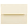 JAM Paper® Booklet Invitation Envelopes, A2, Gummed Seal, Strathmore Ivory, Pack Of 25 1 thumbnail image