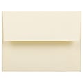 JAM Paper® Booklet Invitation Envelopes, A2, Gummed Seal, Strathmore Ivory, Pack Of 25