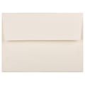JAM Paper® Booklet Invitation Envelopes, A7, Gummed Seal, Strathmore Ivory, Pack Of 25