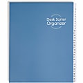 Smead® Desk File/Sorter, 1-31/January-December, Letter Size, 35% Recycled, Blue 1 thumbnail image