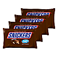 Snickers Fun-Size Chocolate Candy Bars, 20.77 Oz, Pack Of 4 Bags