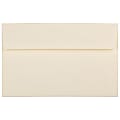 JAM Paper® Booklet Invitation Envelopes, A10, Gummed Seal, Strathmore Ivory, Pack Of 25