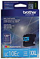 Brother® LC10 High-Yield Cyan Ink Cartridge, LC10EC