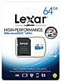 Lexar High-Performance 300x Micro SDHC UHS-I Memory Card, 64GB