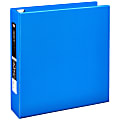 Office Depot® Heavy-Duty 3-Ring Binder, 2" D-Rings, 49% Recycled, Blue