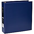 Office Depot® Brand Heavy-Duty 3-Ring Binder, 2" D-Rings, 49% Recycled, Navy