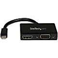 StarTech.com Travel A/V Adapter: 2-in-1 Mini DisplayPort to HDMI or VGA Converter - Connect a Mini DisplayPor - MDP2HDVGA 1 thumbnail image