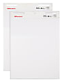 Office Depot® Brand Bleed Resistant Self-Stick Easel Pads, 25" x 30", 40 Sheets, 30% Recycled, White, Pack Of 2