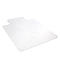 Deflecto Earth Source® Chair Mat For Hard Floors, Wide Lip, 45" x 53" With Lip, Clear 1 thumbnail image
