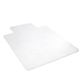 Deflecto Earth Source® Chair Mat For Hard Floors, Wide Lip, 45" x 53" With Lip, Clear