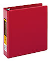 Office Depot® Brand Heavy-Duty 3-Ring Binder, 2" D-Rings, 59% Recycled, Dark Red
