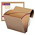 Smead® Kraft Expanding File With Flap, A-Z, Letter Size (8 1/2" x 11"), Brown