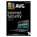 AVG Internet Security 2014, For 3 Users, 2-Year Subscription, Traditional Disc