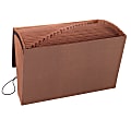 Smead® TUFF® Expanding File With Flap & Elastic Cord, 21 Pockets, A-Z, 15" x 10" Legal Size, 30% Recycled, Brown 1 thumbnail image