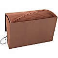 Smead® TUFF® Expanding File With Flap & Elastic Cord, 21 Pockets, A-Z, 15" x 10" Legal Size, 30% Recycled, Brown 1 thumbnail image