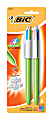 BIC® 4-Color™ Fashion Ball Pens, Medium Point, Assorted Ink Colors, Pack Of 2 Pens