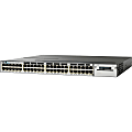 Cisco Catalyst WS-C3750X-48PF-S Layer 3 Switch - 48 Ports - Manageable - Refurbished - 3 Layer Supported - PoE Ports - 1U High - Rack-mountable
