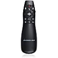 IOGEAR Gyro Presenter Mouse with Red Laser - Laser - Wireless - 65.62 ft - Radio Frequency - 2.40 GHz - Black - USB 2.0 - 1 1 thumbnail image