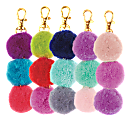 Divoga™ Pom-Pom Key Chain, Triple Yarn Pom, Assorted Colors 1 thumbnail image