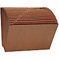 Smead® TUFF® Expanding File, 21 Pockets, A–Z, 12" x 10", Letter Size, 30% Recycled, Brown 1 thumbnail image