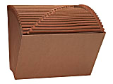 Smead® TUFF® Expanding File, 21 Pockets, A–Z, 12" x 10", Letter Size, 30% Recycled, Brown 1 thumbnail image