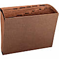 Smead® TUFF® Expanding File, 12 Pockets, Monthly, 12" x 10" Letter Size, 30% Recycled, Brown 1 thumbnail image