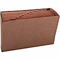 Smead® TUFF® Expanding File With Open Top, 12 Pockets, Monthly, 15" x 10", Legal Size, 30% Recycled, Brown 1 thumbnail image
