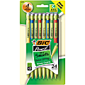 BIC® Mechanical Pencils, 0.7 mm Lead, 65% Recycled, Assorted Barrel, Pack Of 24