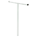 Honey-Can-Do 7-Line Clothesline T-Post, 79 3/16"H x 2 5/16"W x 32 5/8"D, White