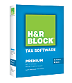 H&R Block 13 Premium Tax Software, For PC/Mac, Traditional Disc