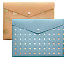 Divoga® Poly Snap Letter Envelope, Whimsical Wonder Collection, 9 1/16" x 12 1/4", Assorted Colors 1 thumbnail image