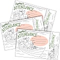 Barker Creek Color Me! Awards & Bookmarks Set, 8-1/2" x 5-1/2", Attendance, Set Of 90 Awards 1 thumbnail image