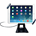 CTA Digital Universal Anti-Theft Security Grip Holder With Stand For Tablets, Black