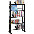 Atlantic Element 230 CDs Or 150 DVDs Or 185 Bluray In Espresso - 230 x CD, 150 x DVD, 185 x Blu-ray - 5 Compartment(s) - 5 Tier(s) - 41" Height x 10" Width21.5" Length - Sturdy - Espresso - Wood, Metal
