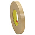 3M™ 9498 Adhesive Transfer Tape Hand Rolls, 3" Core, 0.75" x 120 Yd., Clear, Case Of 48