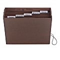 Smead® Subject Expanding File, 6 Pocket, 12"x10", Letter Size, 5 1/4" Expansion, 30% Recycled, Brown 1 thumbnail image